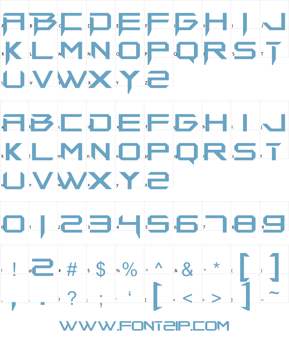 DNA Beast Font Character